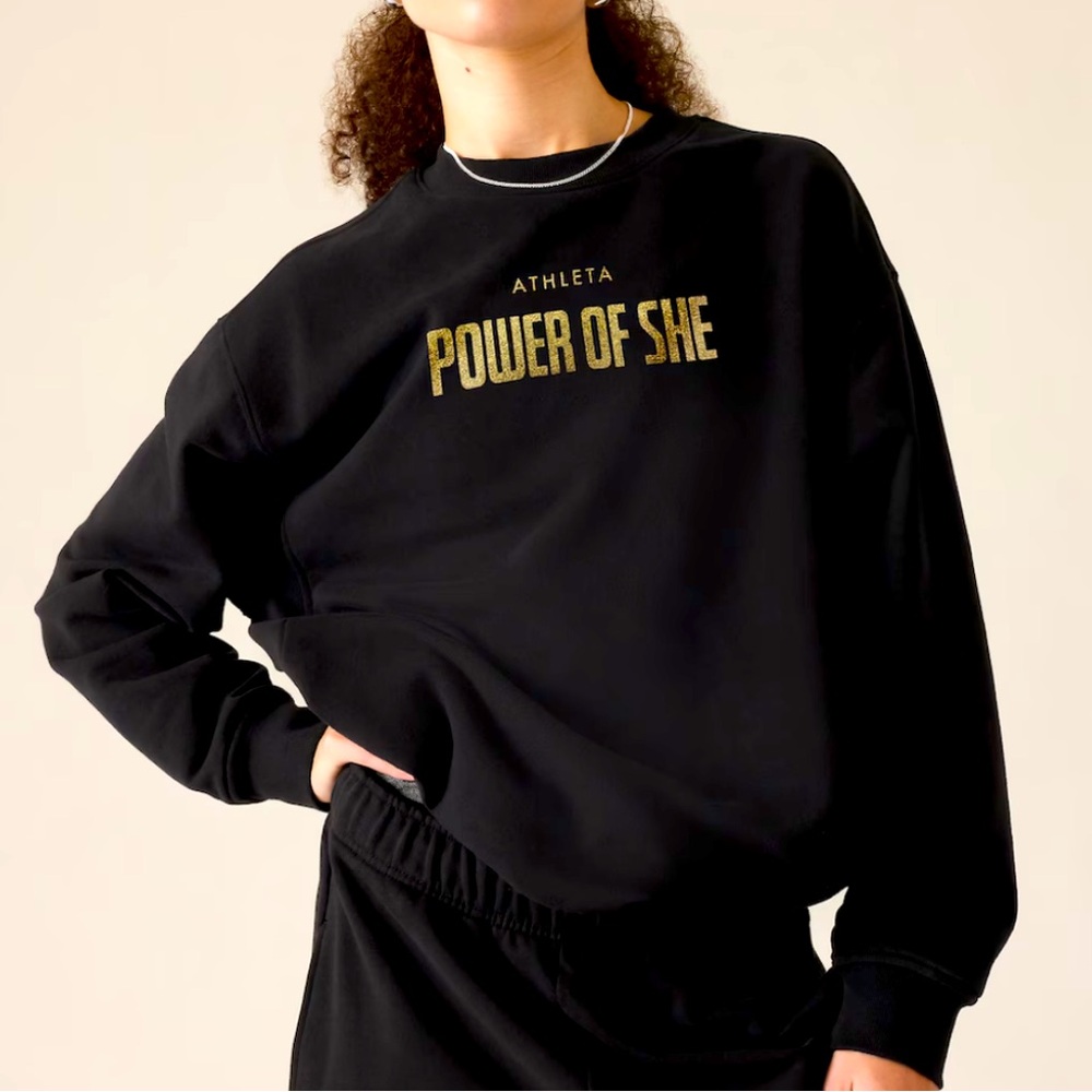 Athleta Power of She Sweatshirt, NWT sz Small